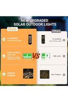 Garden Decor, Solar Outdoor Lights, Solar Lights Outdoor Waterproof for Garden Yard Patio Walkway Driveway Outside Decor 4 Pack Black
