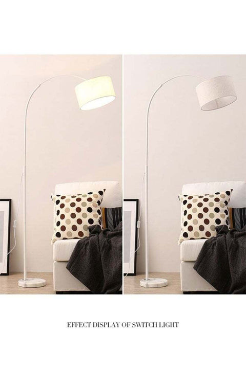 KLNAMAEAAN Nordic Simple Eye Protection Vertical Creative Floor Lamp for Living Room, Study, and Bedroom with 12W Remote Control