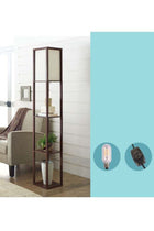 Nordic Modern Bedroom linen cover Standing Floor vertical lamp Dimming switch with 6W bulb