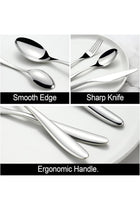 5PCS Exquisite Silverware Set, 18-10 Stainless Steel Flatware Cutlery Set, Utensil Set