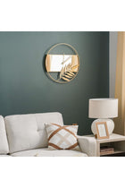 New In Clock In A Mirror Wall Clock 60X60X4Cm Gold