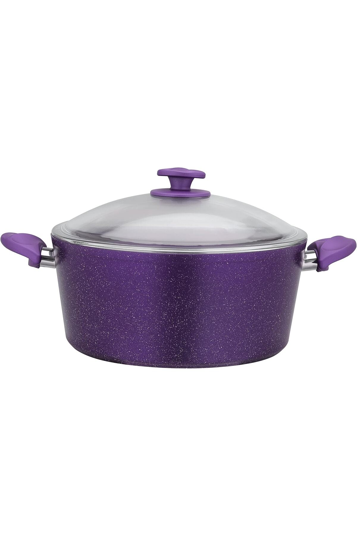 Aluminium Casserole With Durable Granite Coating Purple 24 CM RF10257