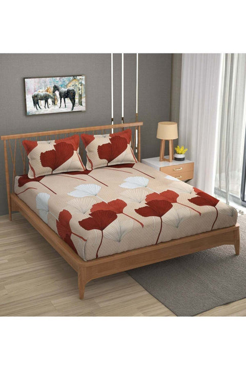 Premium Queen Size Flat Bedsheet with 2 Pillowcases - Luxury Modern Design (260x240 cm)
