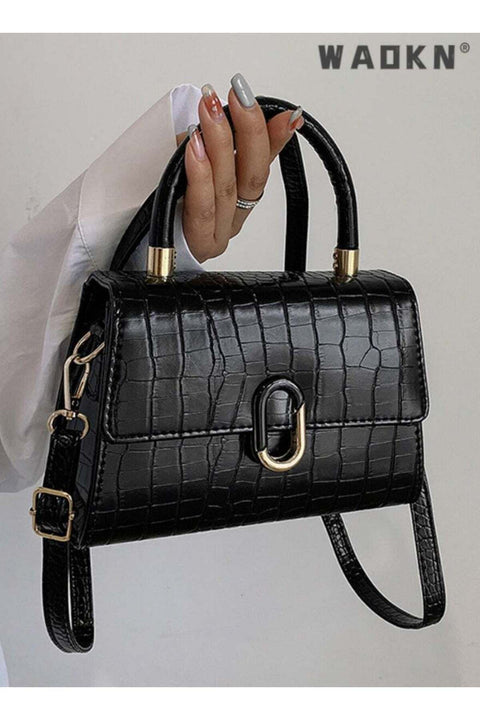 Women Crossbody Bag, Small Leather Satchel Bags, Simple Fashion Designer Top Handle Handbags