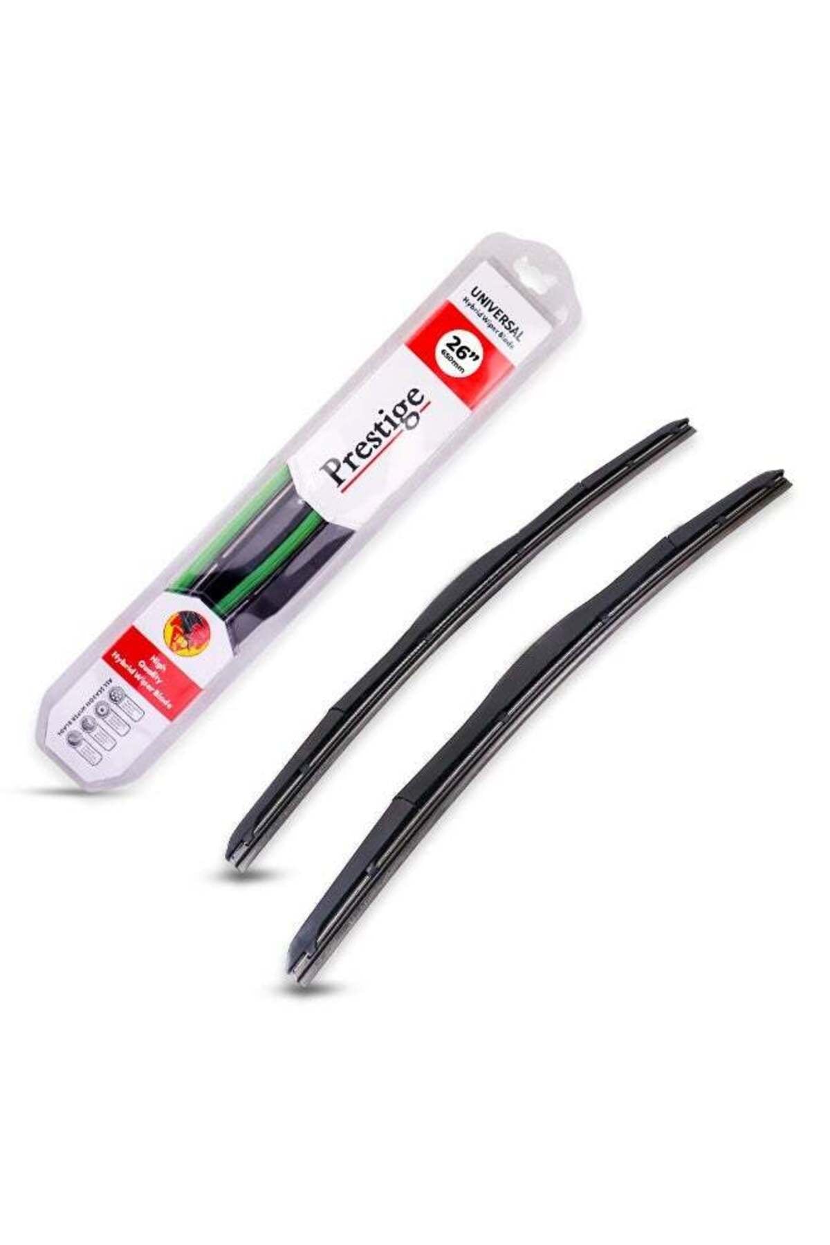 Pack of 2 Hybrid Wiper Blades - All-Season Universal Fit - 26 Inch