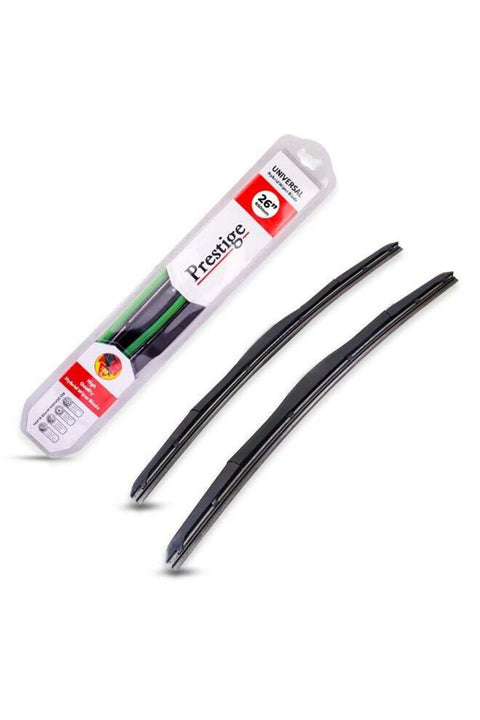 Pack of 2 Hybrid Wiper Blades - All-Season Universal Fit - 26 Inch