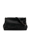 Women's Rock Style Black Shoulder Bag, Ladies PU Leather Crossbody Bag Sling Bag Side Bag Carry Bag