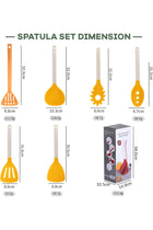 Silicone Kitchen Utensils Set, Food Grade, BPA-free, with Holder, Heat Resistant, 6 Pack