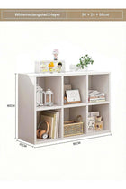 CozyNest 6 Cube Wooden Bookcase with Back Panel, Bookshelf and Cube Storage Organizer Decorative Display Shelf & Storage Cabinet for Books Toys Office Supplies Easy to Assemble Furniture for Living Ro