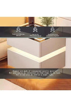 Modern Bedside Nightstand Table with LED Mirror, Sensor Light, Wireless Charging and BT Speaker 40CM