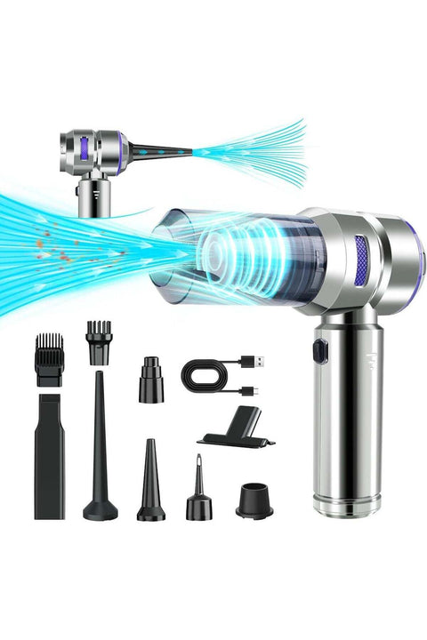 Handheld Vacuum Cordless, 21000Pa Wireless Car Vacuum Cleaner, 4 in 1 Mini Portable