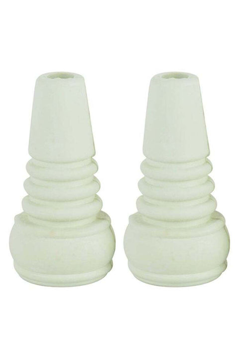 2-Piece Rubber Swirls Set White