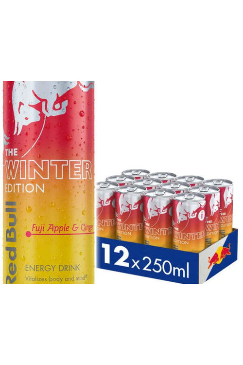 Redbull The Winter Edition Fuji Apple & Ginger Energy Drink Cans - (12x250ml)