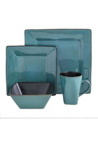 Kiesling 16 Piece Dinnerware Set, Turquoise