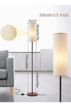 Floor Lamp for Living Room, Stand Up Lamp with Foot Switch & Linen Lampshade, Aesthetic Floor Lamps