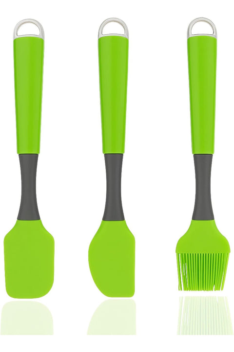 ® Silicone Spatula Set 3PCS, Heat Resistant Non-Stick Kitchen Utensils for Cooking, Baking, Mixing