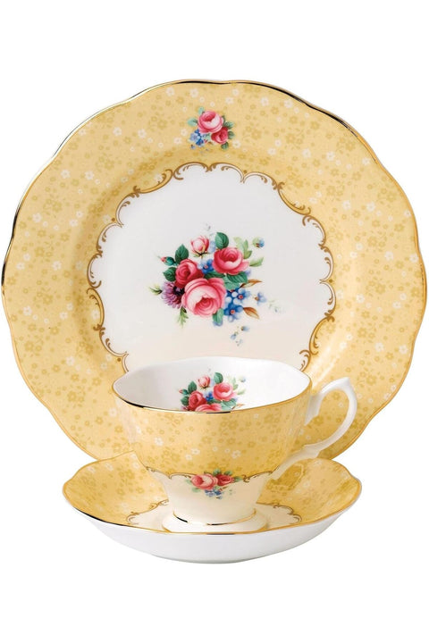 100 Years 1990 3-Piece Set (Teacup, Saucer & Plate 8")