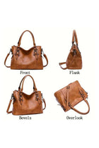 2PCS Women's Large Capacity Shoulder Bag, Ladies Handbag Tote Bag Messenger Bag Satchel Bag in PU