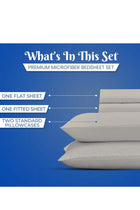 King Bed Sheet Set Beige – 4 Piece Bedding Set, 270 × 260 cm, Soft Brushed Microfiber