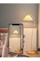LED Floor Lamp with Pleated Shade, Modern Stand Light with Warm Light Bulb, Metal Pole, Beige Shade