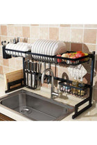 Dish Drying Rack Black 86.5x34x12cm