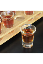 Shot Glasses Set 12pcs 30ml/1oz Shot Glass Tray Holder Organizer Straight Thick Base Clear Whiskey Tequila