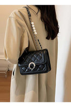 New Fashion Pearl Chain Women's Multifunctional Shoulder Bag, Women Shoulder Bag Satchel Female Handbag for Party Birthday Work