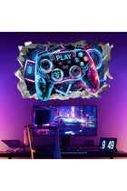 NALACAL 3D Game Wall Sticker, Large Gaming Wall Decals, Wallpaper, Boys Bedroom, Gamer Con