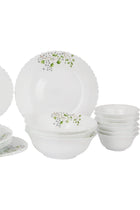 42pcs Opalware Dinner Set RF12881 with Serving Platters, Dinner, Soup, Dessert Plates, Bowls, Spoons