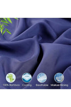 4 Piece 100% Rayon Derived from Bamboo Cooling Queen Size Bedding Sheet Set