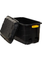 Storage Box With Wheels, Black, 75 Liters, 77 X 42 X 40 Cm, HTC-STR-750