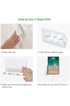 Wall Mounted Adhesive Key Holder With Phone Holder