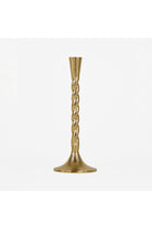 Loor Metal Candle Holder, Set Of 2 - Gold