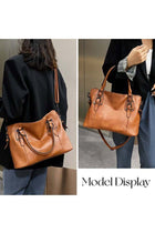 2PCS Women's Large Capacity Shoulder Bag, Ladies Handbag Tote Bag Messenger Bag Satchel Bag in PU