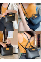 Women's Luxury Multifunctional Top Handle Satchel Handbag Commuter Versatile Soft PU Leather