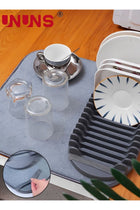 Rack And Microfiber Dish Drying Mat,Space-Saving Drain Rack For Easy Storage,Kitchen Ware Storage With Dish Rack