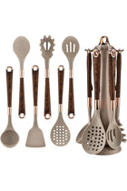 Kitchen Utensils Set Non-stick Silicone Cooking Utensils, Set 7 Pcs Non-slip Handle Heat Resistant Kitchen Utensil