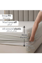 Bedding Fitted Sheet 2-Pcs Twin Size Solid Bed Sheet Set Fits(120x200CM) With Pillowcases