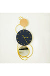 New In Modern Clock With Accent Wall Clock 81.5X30X4.5Cm Black
