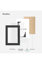 Black RPF310H Modern 10x Glass Photo Frames for Home, Drawing Room (25x20x3cm)