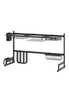 Dish Drying Rack Black 86.5x34x12cm