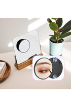 15X Magnifying Makeup Mirror with Strong Suction Cup, Portable Round Cosmetic Mirror for Eyebrow Tweezing and Blackhead Removal, Travel Mirror for Daily Skin Care and Personal Grooming