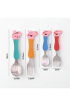 Peppa Pig Kids Cutlery Set 4 Pcs Stainless Steel Spoons and Forks – BPA Free Children Tableware Set