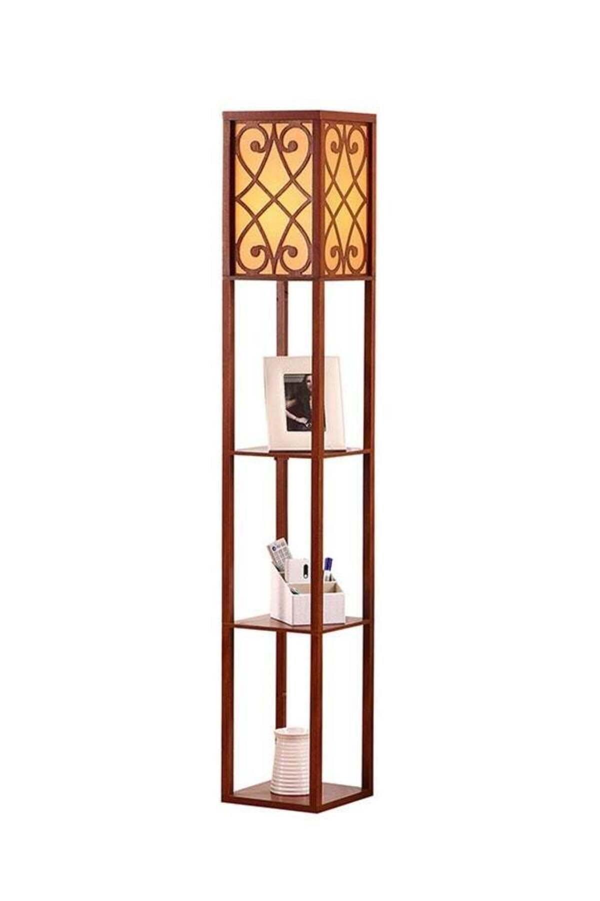 KLNAMAEAAN Nordic Modern Bedroom linen cover Standing Floor vertical lamp Pull cord switch with 9W bulb