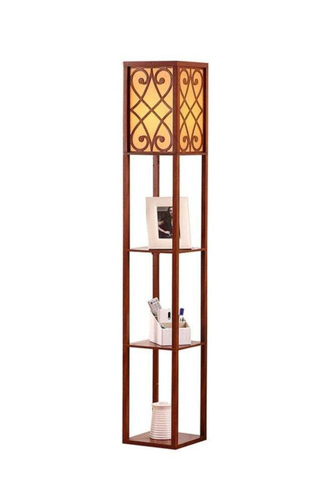 KLNAMAEAAN Nordic Modern Bedroom linen cover Standing Floor vertical lamp Pull cord switch with 9W bulb