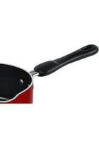 Classique Aluminium 14 CM Milk Pan, Non Stick Surface, Comfortable Grip Handle- Red
