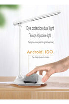 Foldable LED Desk Lamp Plug-In Version with 15W Wireless Fast Charging