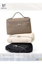 Fashionable Simple Women's Handbag Solid Color Crossbody Bag Leather Commuter Shoulder Bags East West Bags For Ladies
