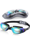 Swim Goggles, Swimming Goggles No Leaking Adult Men Women Youth, Aqua, UK-02-0016-1