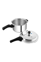 Deluxe Popular Pressure Cooker With Lid, Precision Weight Valve Silver 5Liters